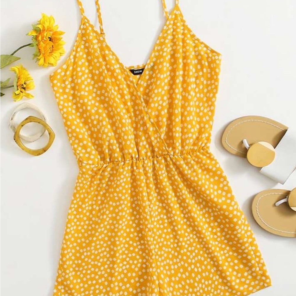 Ditsy Floral Cami Romper size l